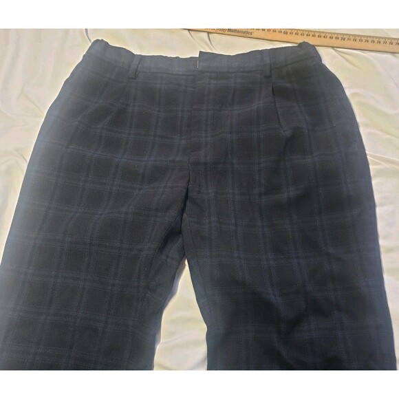 Scotch & Soda Amsterdam Plaid Woven Blake Blue Black Dress Pants Men’s 32 x 32 - Picture 1 of 16